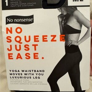 No Nonsense Women's Black Opaque Tights